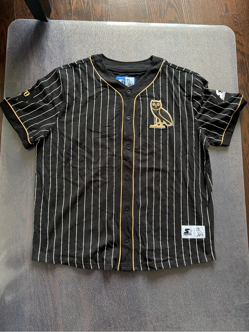 Starter x OVO "Owls" Baseball Jersey - XXL